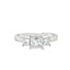 Princess Cut 0.71ct Diamond Trilogy Engagement Ring
