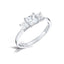 Princess Cut 0.71ct Diamond Trilogy Engagement Ring