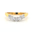Round Brilliant Cut 0.50ct Diamond Wishbone 5 Stone Eternity Ring