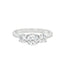 Round Brilliant Cut 0.53ct Diamond Trilogy Engagement Ring