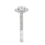 Round Brilliant Cut 0.70ct Diamond Halo Engagement Ring