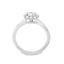 Round Brilliant Cut 0.50ct Diamond Halo Engagement Ring