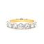 Round Brilliant Cut 1.02ct Diamond 7 Stone Half Hoop Eternity Ring