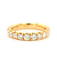 Round Brilliant Cut 0.82ct Diamond Claw Set Half Hoop Eternity Ring
