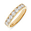 Round Brilliant Cut 1.00ct Diamond 7 Stone Half Hoop Eternity Ring