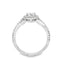 Round Brilliant Cut 0.50ct Diamond Halo Engagement Ring