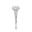 Round Brilliant Cut 0.70ct Diamond Halo Engagement Ring