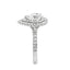 Pear Cut 1.00ct Diamond Double Halo Engagement Ring