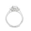 Emerald Cut 1.00ct Diamond with Trapeze Cut Diamond Trilogy Engagement Ring