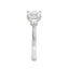 Emerald Cut 1.00ct Diamond with Trapeze Cut Diamond Trilogy Engagement Ring