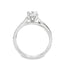 Round Brilliant Cut 0.70ct Diamond Engagement Ring with Diamond Shoulders