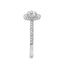 Round Brilliant Cut 0.70ct Diamond Double Halo Engagement Ring