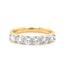 Round Brilliant Cut 1.01ct Diamond 6 Stone Half Hoop Eternity Ring