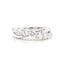 Round Brilliant Cut 0.91ct Diamond Crossover 9 Stone Eternity Ring
