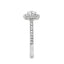 Round Brilliant Cut 0.45ct Diamond Double Halo Engagement Ring