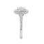 Round Brilliant Cut 1.00ct Diamond Double Halo Engagement Ring