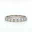 Round Brilliant Cut 0.65ct Diamond Grain Set 9 Stone Wedding Band