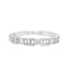 Round Brilliant & Baguette Cut 0.60ct Diamond Half Hoop Wedding Band