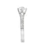Round Brilliant Cut 0.70ct Diamond Engagement Ring with Diamond Shoulders