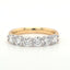 Round Brilliant Cut 1.18ct Diamond 6 Stone Half Hoop Eternity Ring