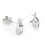 Round Brilliant Cut Diamond Contemporary Stud Earrings