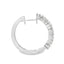Round Brilliant Cut Diamond Hoop Earrings