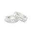 Round Brilliant Cut 5 Stone Channel Set Diamond Hoop Earrings