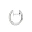 Round Brilliant Cut 5 Stone Channel Set Diamond Hoop Earrings