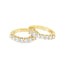 Round Brilliant Cut Diamond Hoop Earrings