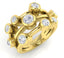 Round Brilliant Cut 1.43ct Diamond Bubble 9 Stone Eternity Ring