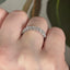 Oval Cut 1.29ct Diamond 13 Stone Half Hoop Eternity Ring