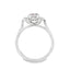 Round Brilliant Cut Ruby With Round Brilliant Cut Diamond Cluster