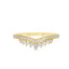 Round Brilliant Cut 0.30ct Diamond Curved Wedding Band