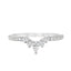 Round Brilliant & Pear Cut 0.35ct Diamond Shaped Wedding Band