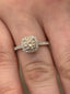 Round Brilliant Cut 0.81ct Diamond Halo Engagement Ring