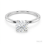 Lab Grown Round Brilliant Cut 1.06ct Diamond Solitaire Engagement Ring with Diamond Claws