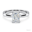 Emerald Cut 0.84ct Diamond Solitaire Engagement Ring
