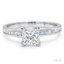 Princess Cut 0.71ct Diamond Engagement Ring with Diamond Shoulders