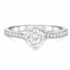 Round Brilliant Cut 0.70ct Diamond Engagement Ring with Diamond Shoulders