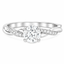 Round Brilliant Cut 0.70ct Diamond Engagement Ring with Diamond Shoulders
