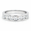 Round Brilliant Cut 1.01ct Diamond 7 Stone Half Hoop Eternity Ring