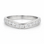 Round Brilliant Cut 0.50ct Diamond Wishbone Eternity Ring