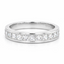 Princess Cut 1.01ct Diamond Half Hoop Eternity Ring