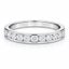 Round Brilliant Cut 0.75ct Diamond Half Hoop Eternity Ring