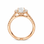 Round Brilliant Cut 0.70ct Diamond Halo Engagement Ring
