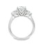 Lab Grown Round Brilliant Cut 1.56ct Diamond Trilogy Engagement Ring