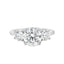 Lab Grown Round Brilliant Cut 1.56ct Diamond Trilogy Engagement Ring