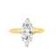 Lab Grown Marquise Cut 2.07ct Diamond Engagement Ring