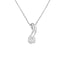Round Brilliant Cut Diamond Drop Pendant