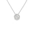 Round Brilliant Cut Diamond Halo Pendant